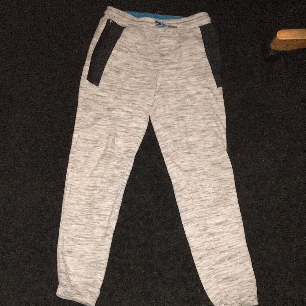 Black, White, and Blue Sweatpants. Kids LARGE (14-16)